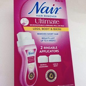 New In Box Nair Hair Remover Ultimate Microwaveable & Rinseable Roll-On Wax